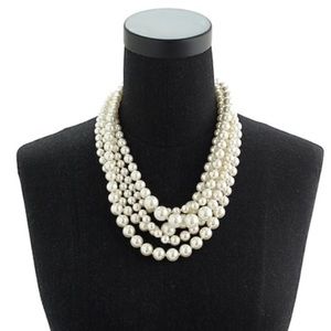 J. Crew Pearl Twisted Hammock Necklace